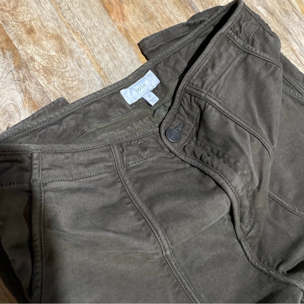 JOIE- ANDIRA FATIGUE PANTS Chino Green Fatigue Army Skinny Pockets Casual $228 - Picture 4 of 8